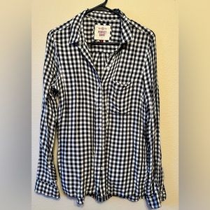 Women Buffalo Plaid Button Up ‘Perfect Shirt’ Flannel - medium